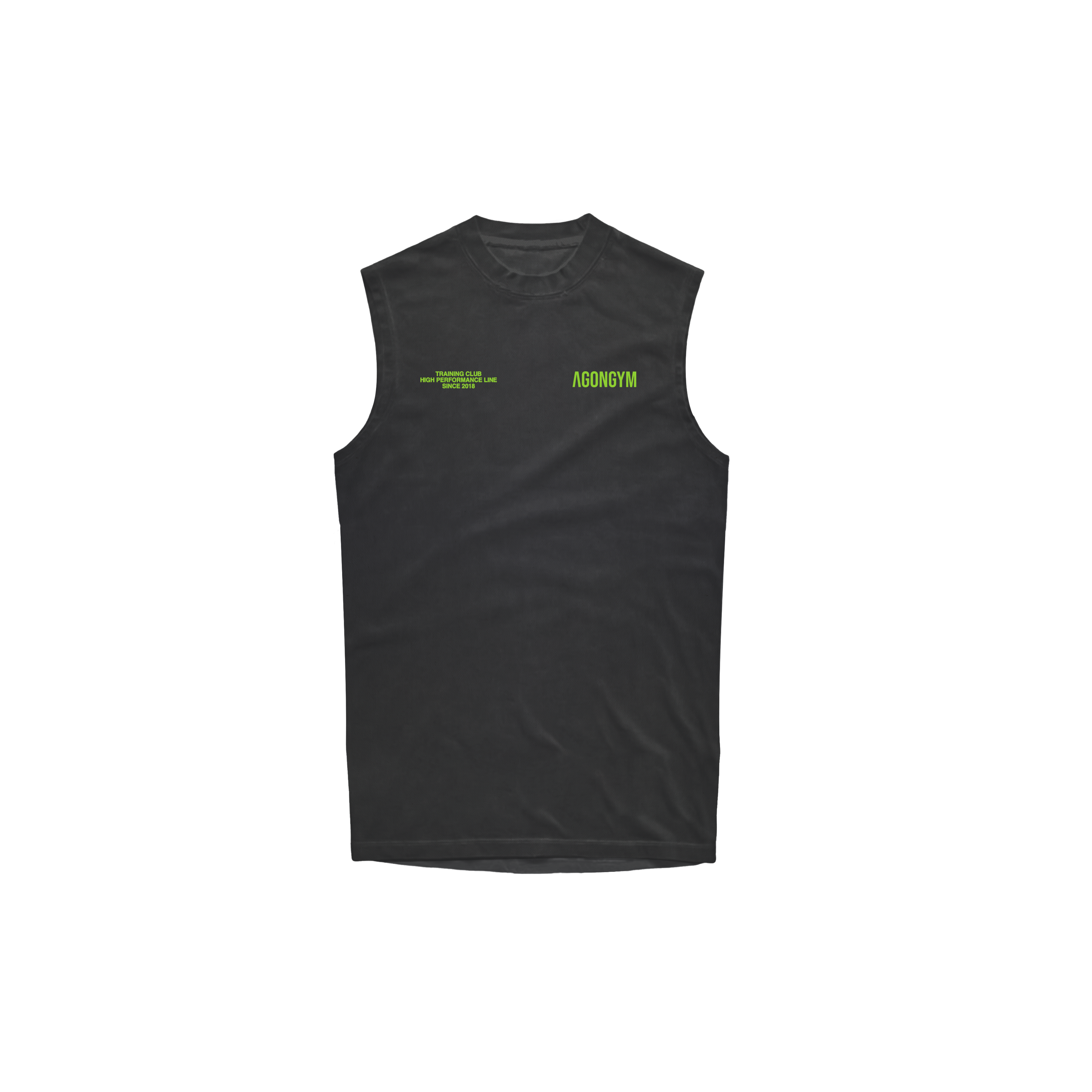 OVERSIZE SLEEVELESS TRAINING CLUB - WASHED DARK GREY
