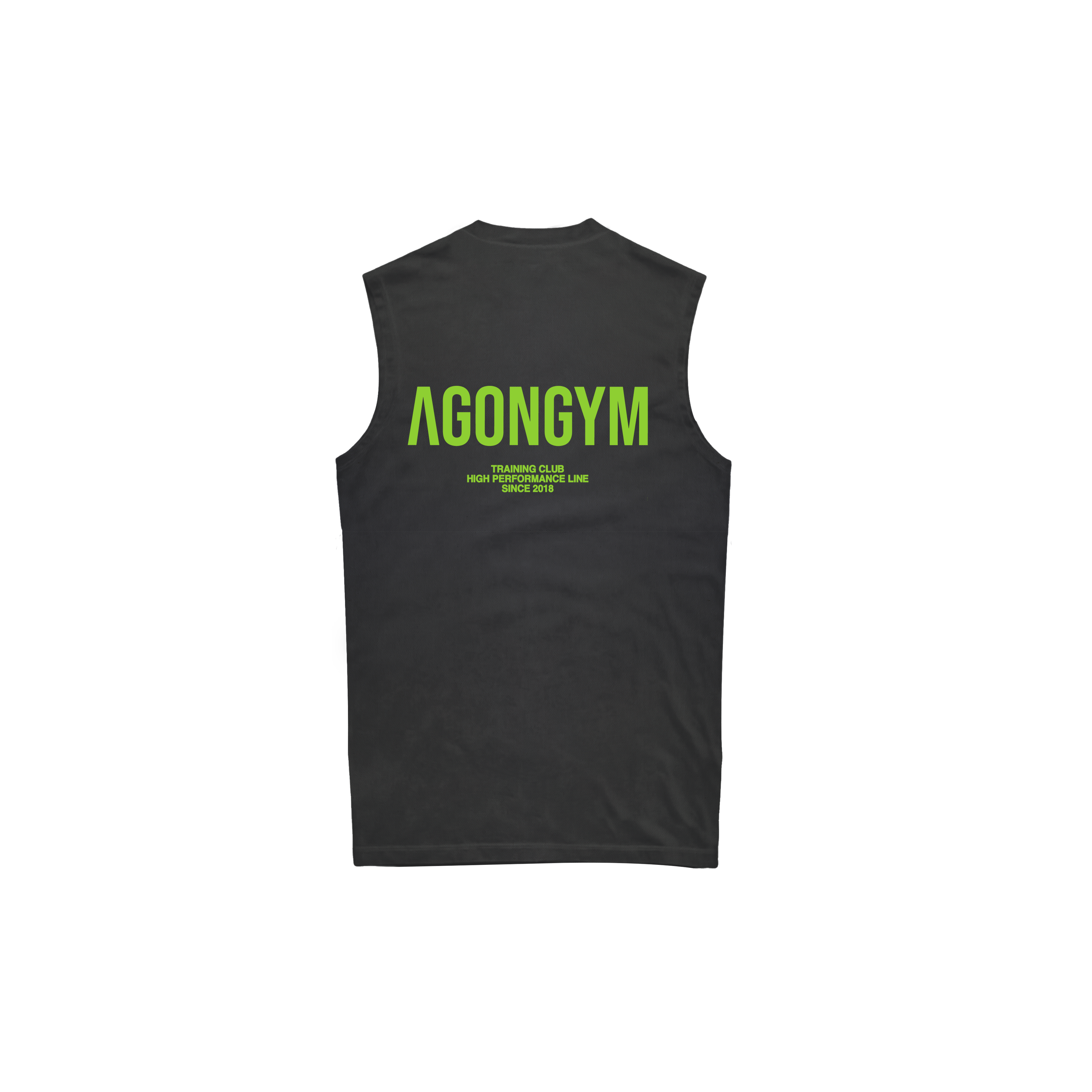 OVERSIZE SLEEVELESS TRAINING CLUB - WASHED DARK GREY
