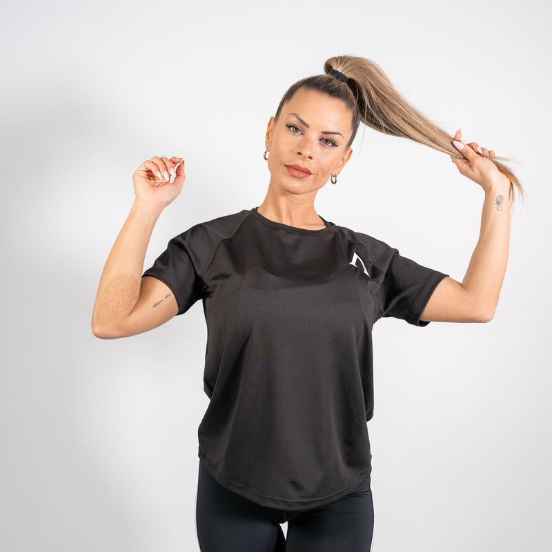 WMN TECH T-SHIRT - BLACK