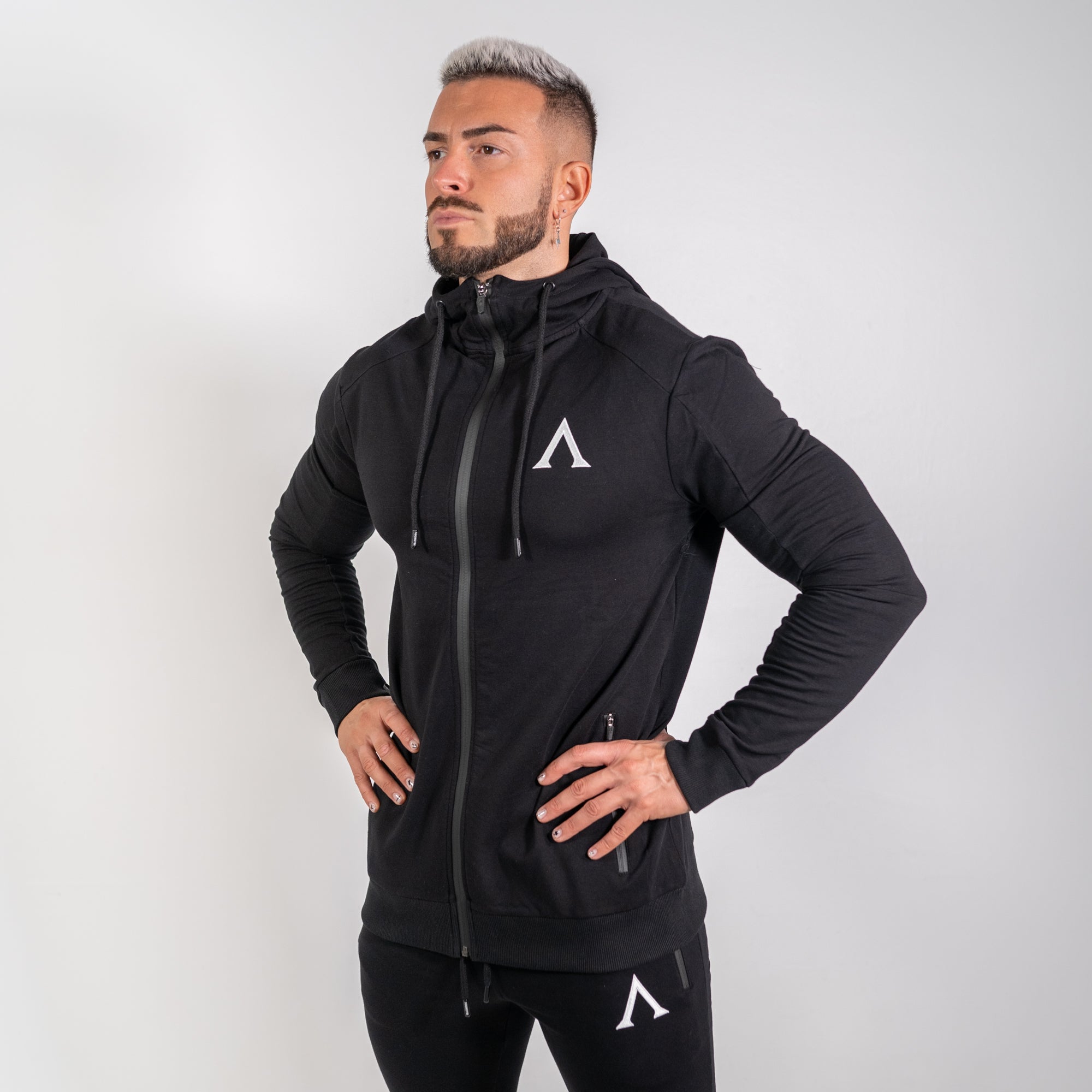 PREMIUM ZIP HOODIE - BLACK